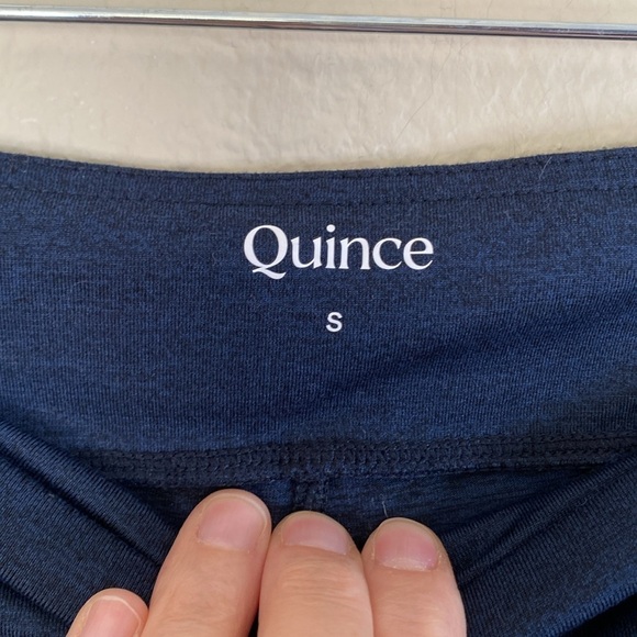 Quince Ultra Side slit skort Heather navy blue size small - Picture 3 of 6